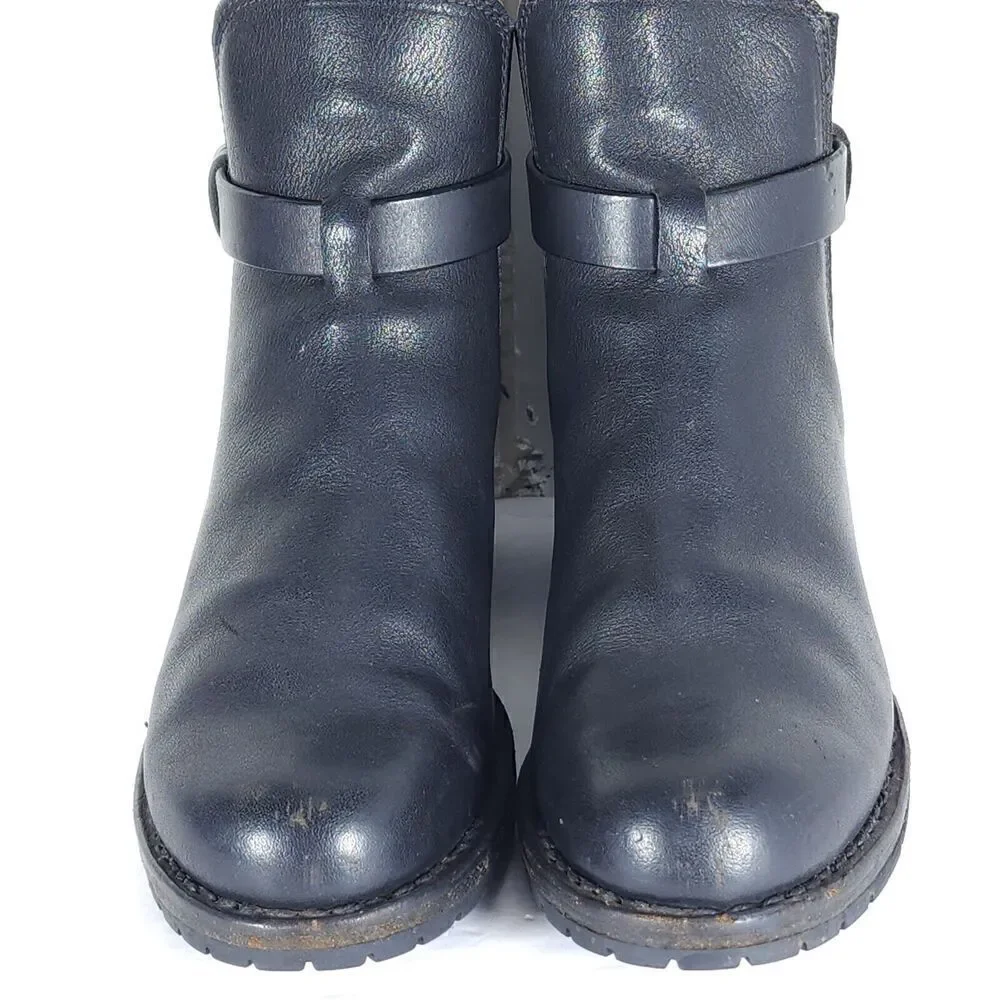 RAG & BONE Women's Durham US7,5 EU37,5 Black Leather Stretch Ankle Booties - Picture 5 of 16